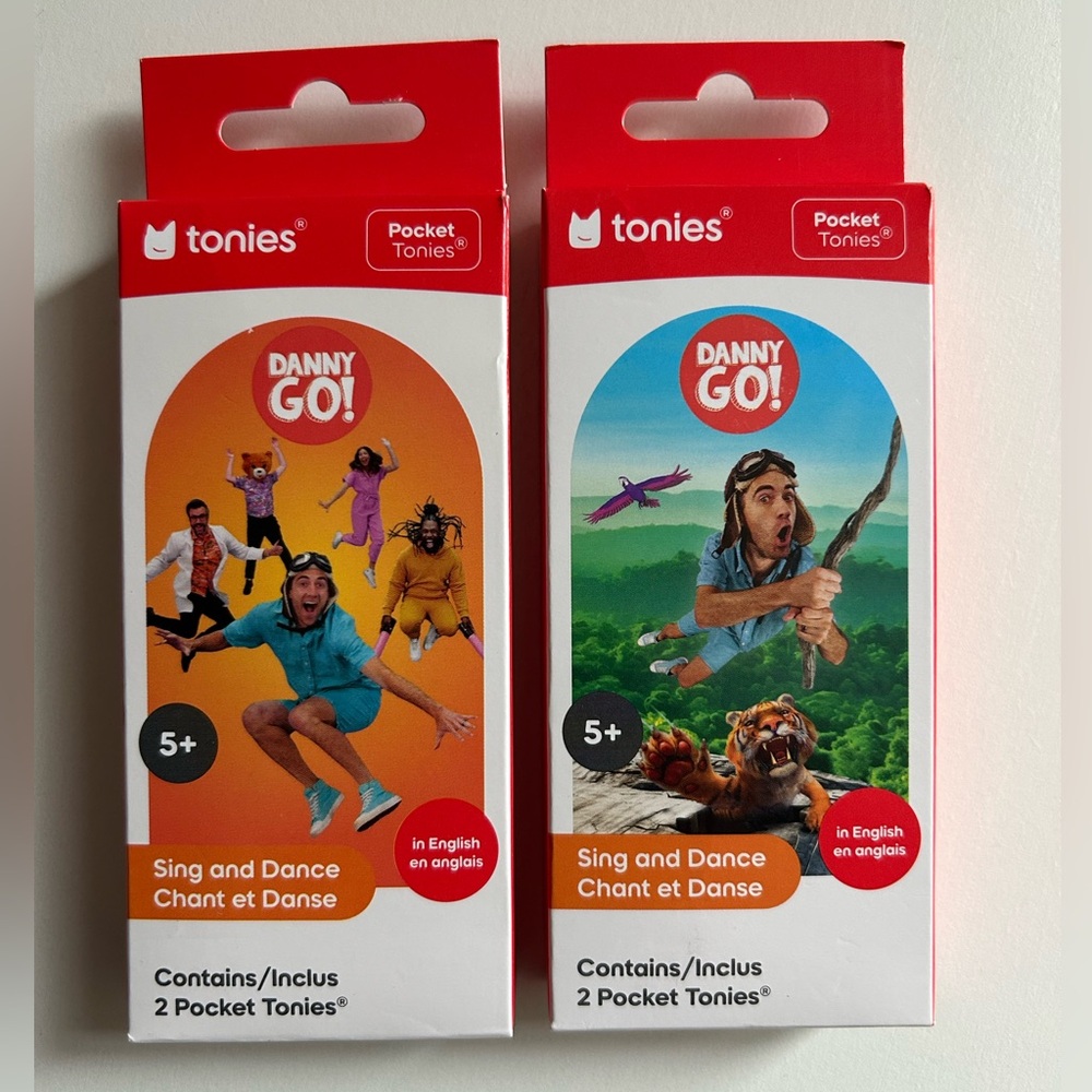 Danny Go Tonies Dance Party and Adventure Beats 2 Pack Toniebox BRAND NEW